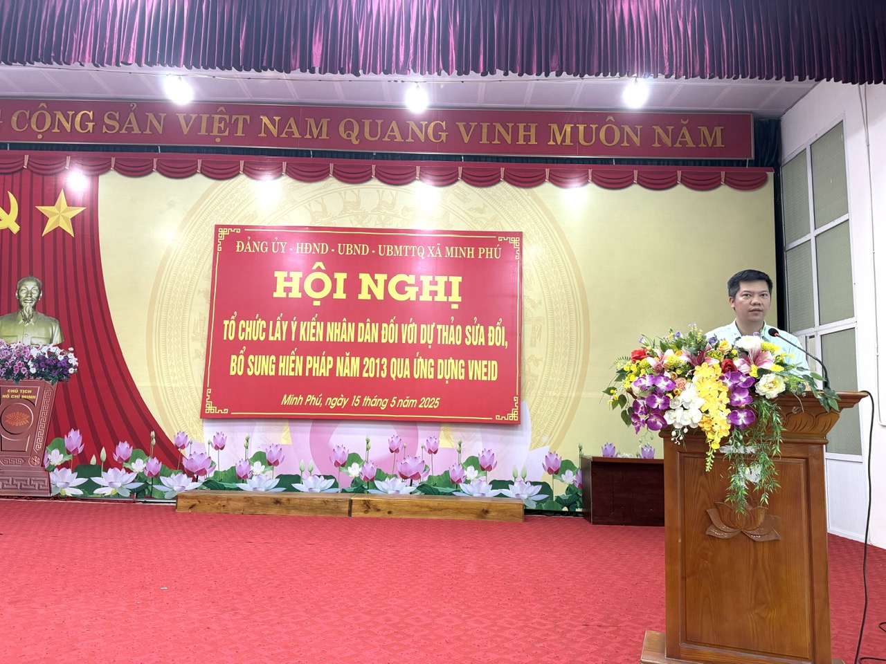 ĐẢNG UỶ - HĐND – UBND – UBMTTQ XÃ MINH PHÚ TỔ CHỨC HỘI NGHỊ TRIỂN KHAI KẾ HOẠCH TỔ CHỨC LẤY Ý...